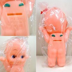 当時物 ソフビ人形 キューピー 貯金箱 日本興業銀行 ワリコー リッキー ワイド kewpie 箱付き ノベルティの画像