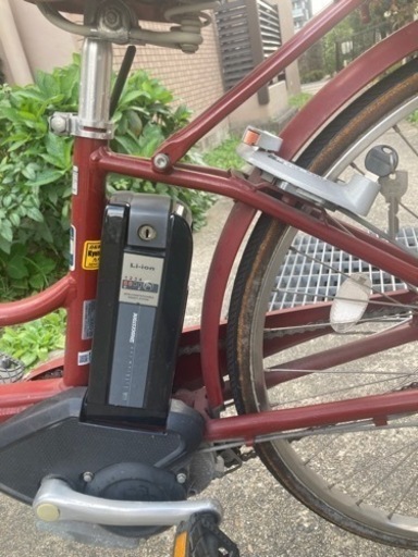 ブリヂストン　電動自転車　中古　動作確認済み　かご付き
