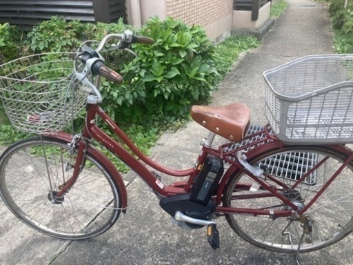 ブリヂストン　電動自転車　中古　動作確認済み　かご付き