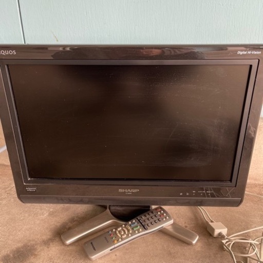 sharp シャープ　LC20D30 液晶テレビ　2008年製　アンテナケーブル