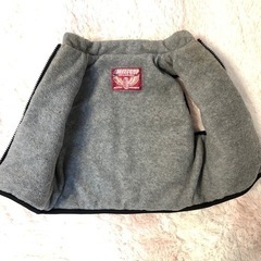 裏ボアダウンベスト  赤　70〜80  の画像