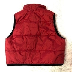 裏ボアダウンベスト  赤　70〜80  の画像