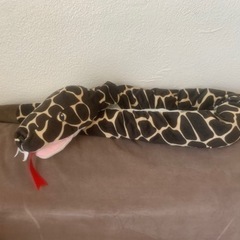 IKEAショップバッグ　美品　クッション　抱き枕　蛇ぬいぐるみセットの画像