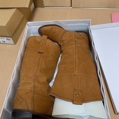 値下げ　あしながおじさんブーツ　本皮　サイズ38の画像