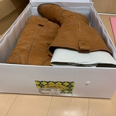 値下げ　あしながおじさんブーツ　本皮　サイズ38の画像