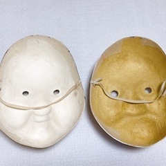 お取引中です。和紙手作りお面　ひょっとこ&おかめ夫婦セットの画像