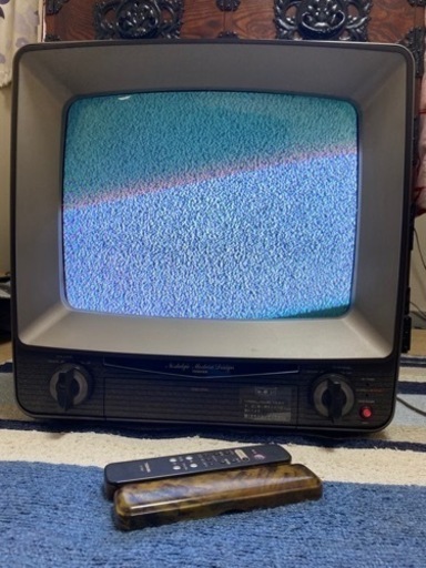 昭和 レトロ テレビ 東芝 カラーテレビ 18RF1 モノクロ セピア 希少 アンティーク TV
