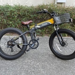 ファットバイク自転車　フル電動アシスト　アクセル走行