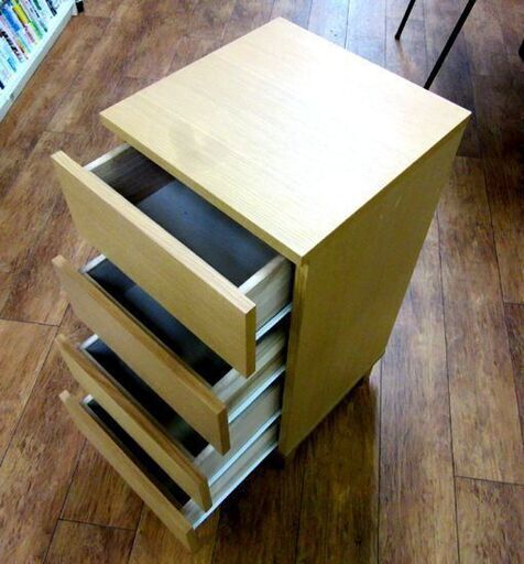 無印良品 オーク材使用 4段チェスト 幅40cm MUJI 木製 タンス 箪笥 たんす 収納 引き出し 家具 札幌市 厚別店