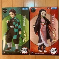 鬼滅の刃　竈門炭治郎と禰󠄀豆子のフィギュアのセット-兄妹の絆-