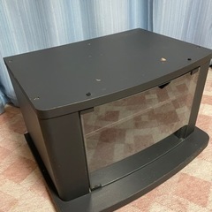 あげます‼️テレビ台　2段収納ガラス窓　キャスター付き