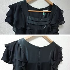 【お値下げ中】【日本製・美品】GALLARDA GALANTE ガリャルダガランテ ブラックドレス　M～L　クリーニング済の画像