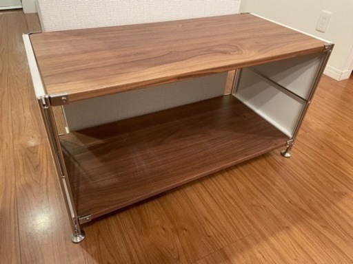 無印　ユニットシェルフ　ラック　ウォールナット