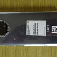 スマホ(ほぼ新品)ソフトバンクRedmi Note９T標準セット 色Nightfall Black SIMロック解除していません の画像