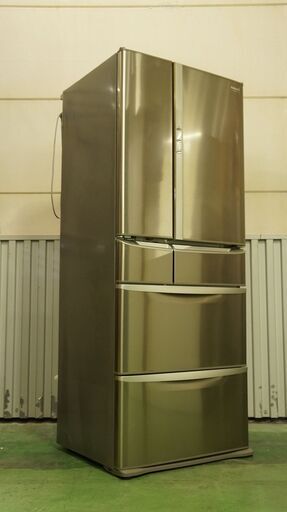 1108 【商談中】【取引中】National ナショナル 6ドア冷蔵庫 NR-F451TM-SR 445L 動作良好