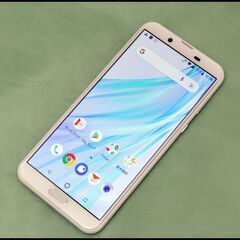 美品 SIMロック解除済 SHV43 アクオス ホワイト AQU...