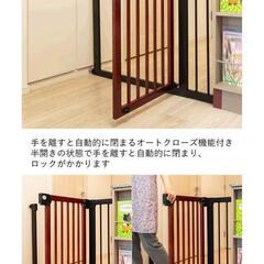 【引取のみ】木製ベビーゲート　2セット　(設置幅約76-80または90-94cm)の画像