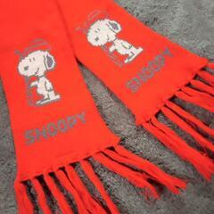 ☆SNOOPY☆マフラー 赤 の画像
