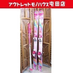 KAZAMA 116cmジュニアスキー ピンク ROCKER 3...