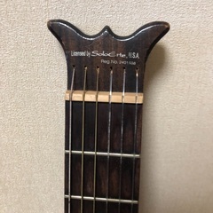 サイレントギター　ケース、付属品付きの画像