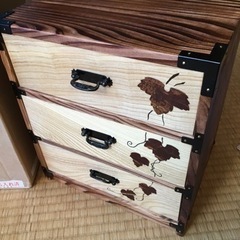 焼杉整理箱