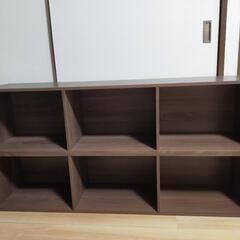 カラーボックス 横型専用 2セット ブラウン 茶色
