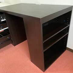 札幌引き取り限定　書斎机　電源ありの画像