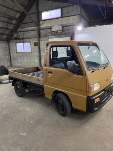 軽トラック サンバー アウトドア仕様 MT  カーキ 車検切れ 書類あり