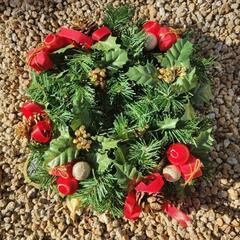 クリスマスリースの画像