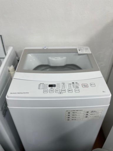 送料・設置込み　洗濯機　6kg NITORI 2020年