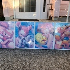 ディズニーキャラクターのジグゾーパズル4点
