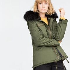 ZARA  ファー付き　ジャケット