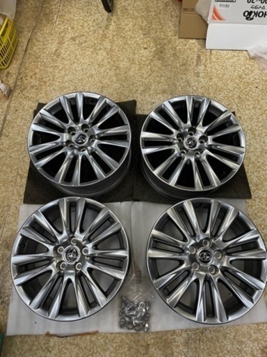 良品 トヨタ 60系ハリアー純正アルミハイグロス 18インチホイール4本