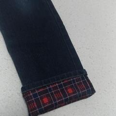 デニムパンツ130cmの画像