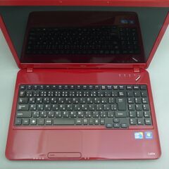 レッド ノートパソコン 中古良品 15.6型 NEC LaVie PC-LS350CS6R Core