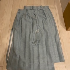  遮光2級・防炎・50サイズカーテン(パレット3 ターコイズブル...