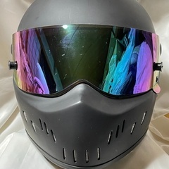 CSGヘルメット Mサイズ ミラーシールド付き