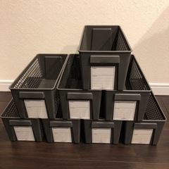 【お譲り先決まりました】セリア プラスチック収納カゴ バスケット...