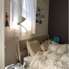 IKEA ダブルサイズ ベッドフレーム・マットレス・すのこ3点セット