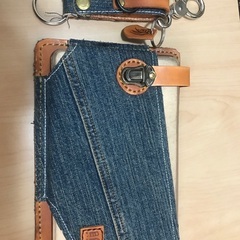 レザー&デニムのiPad miniケース