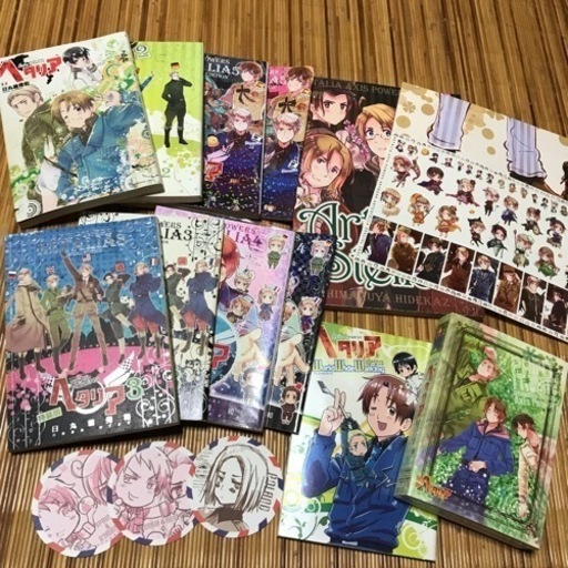 ヘタリア漫画〜5巻・映画DVDアニメイト限定版・画集・アニメファンブックセット