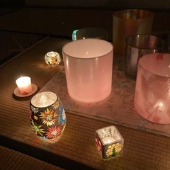 音の波整体　クリスタルボウル音浴会　ゆれる音と灯り　12/4