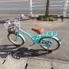 子ども用自転車✨ハワイアンデザイン✨18インチ　グリーンブルー✨...