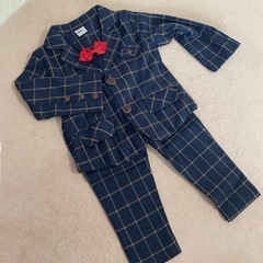 新品     キッズ　フォーマル服    3点セット　スーツセッ...