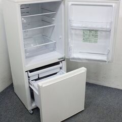 【中古】アクア冷蔵庫 168L 2021年式2510091837 アクア 2ドア冷凍冷蔵庫 168L AQR-17KBK(W)ミルク 2021年製 AQUA 中古家電