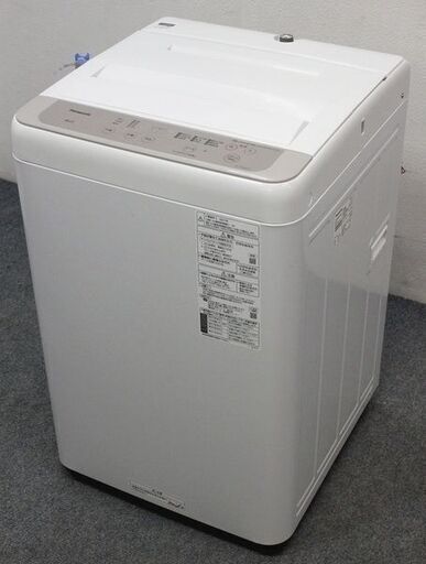 パナソニック NA-F60B14 全自動洗濯機 6kg ニュアンスベージュ 縦型 一人暮らし 2021年製 Panasonic 洗濯機 中古家電 店頭引取歓迎 R4545)