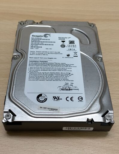 ＊＊＊Seagate ST2000DL001＊＊２TB＊＊＊