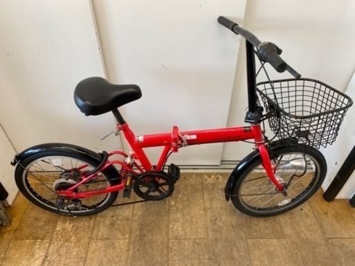 N058★20インチ折りたたみ自転車★防犯登録料込