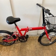 N058★20インチ折りたたみ自転車★防犯登録料込