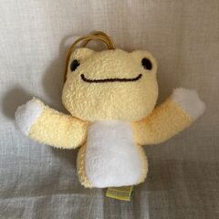 かえるのピクルス　指人形　ぬいぐるみ　イエロー